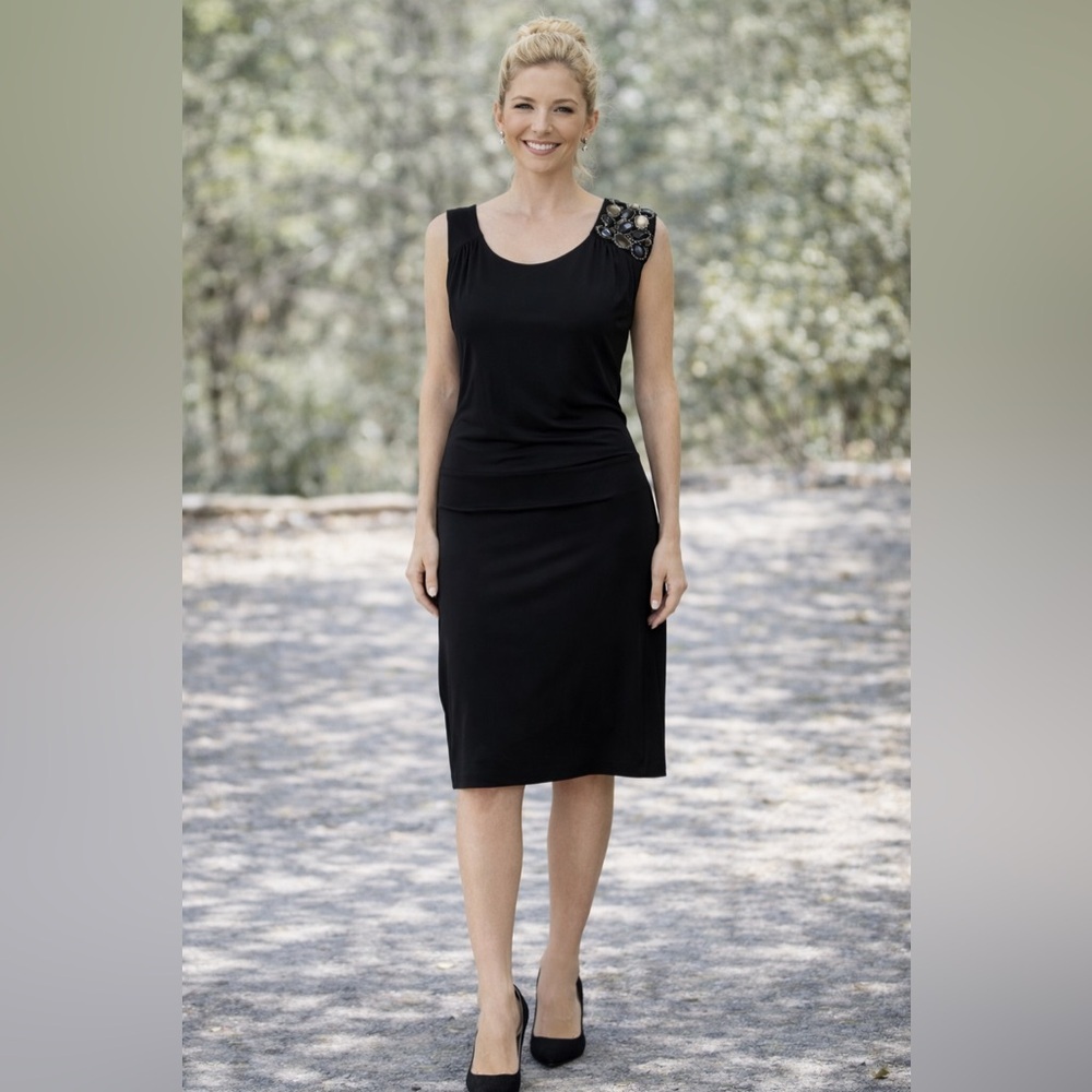 BORDEAUX Los Angeles Women’s Small Black Sleeveless  Dress
